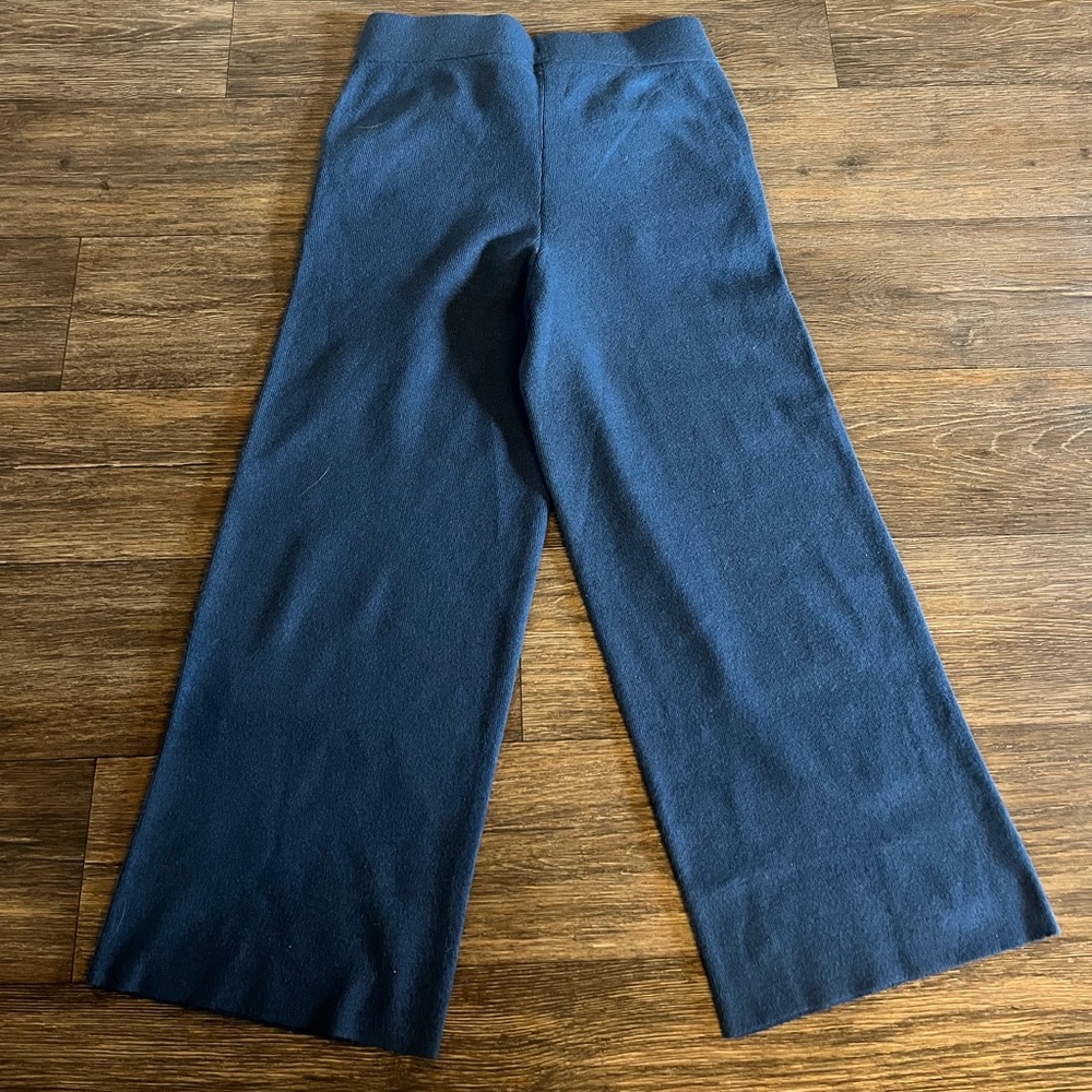 Chico's Women's Blue Crop Cashmere Blend Pull On Pants Size 0 - Picture 7 of 7